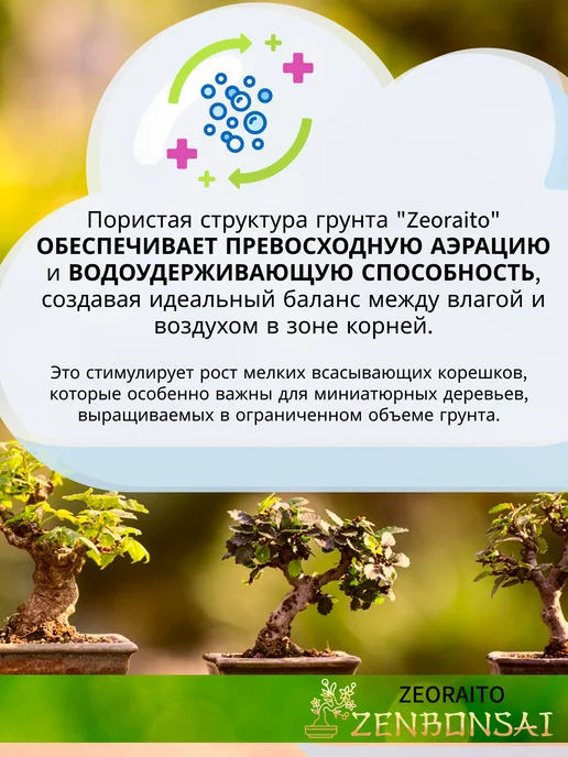 ZENBONSAI Грунт для бонсай Zeoraito 650 мл, 650 мл, фото 8
