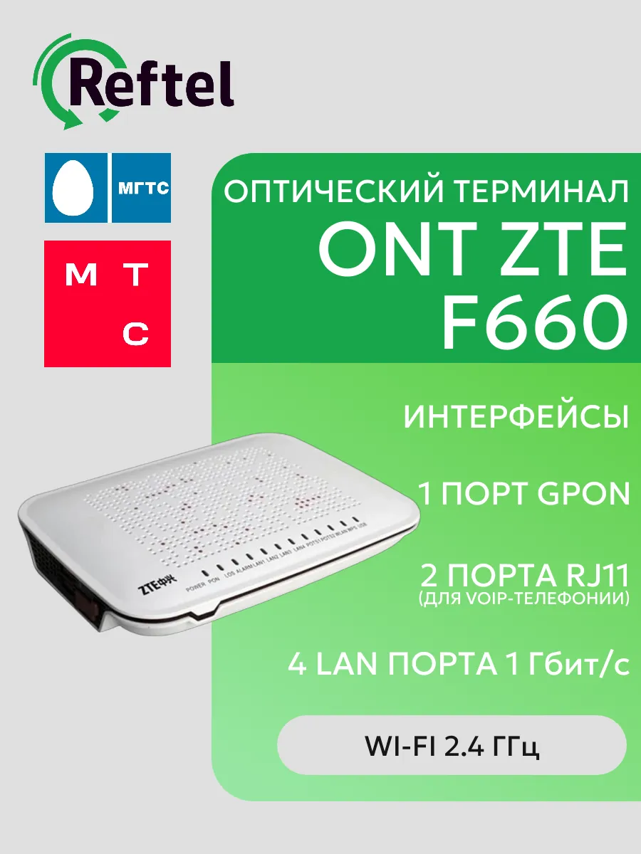 ZTE ZXHN F660 GPON абонентский оптический терминал ONT ZTE