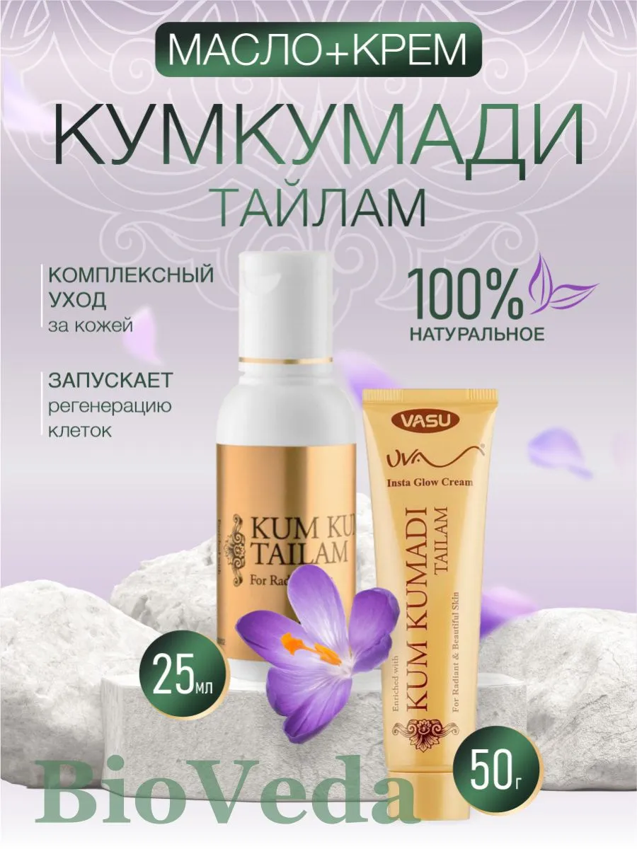 Омолаживающий набор для лица Кумкумади