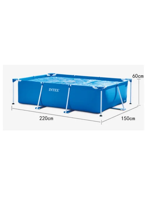 Intex Бассейн каркасный прямоугольный 220х150х60см, 1662л, 220x150x60 см, фото 6