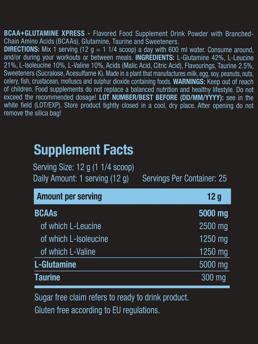 Scitec Nutrition БЦАА + глютамин 600 г мохито, 300 г, фото 11