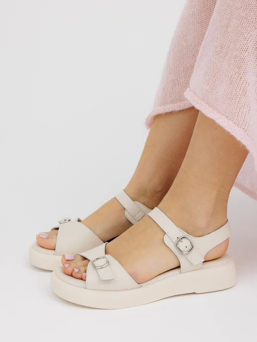Beon Wear Босоножки летние на платформе, белый, фото 7