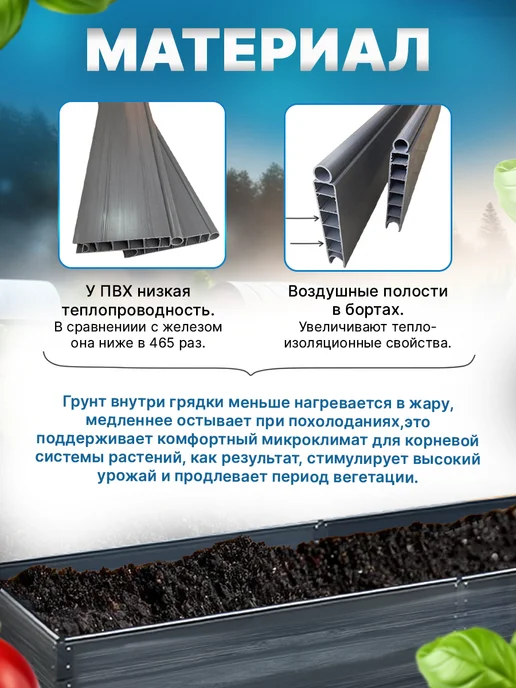 ДобрыБел Готовая грядка ПВХ 3 метра, 3 м, фото 4