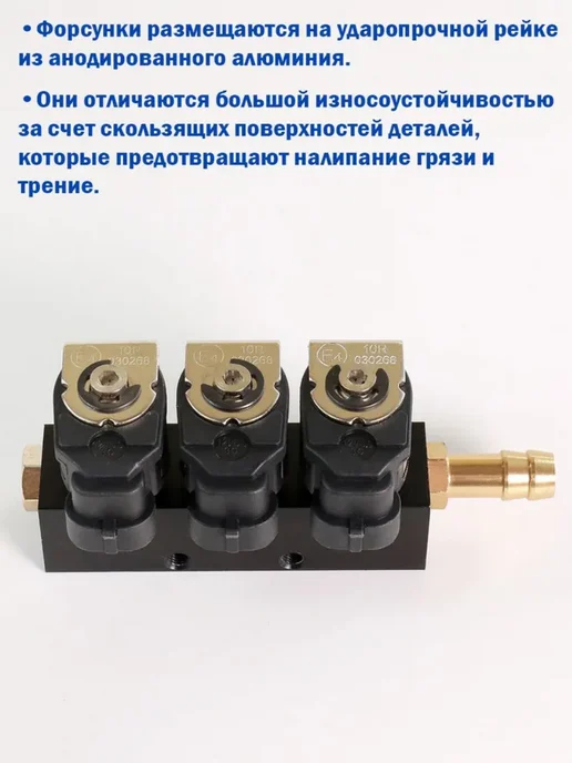 DIGITRONIC Форсунки ГБО Тип 30 (3 Ом) 2 рейки, 2 шт, фото 2