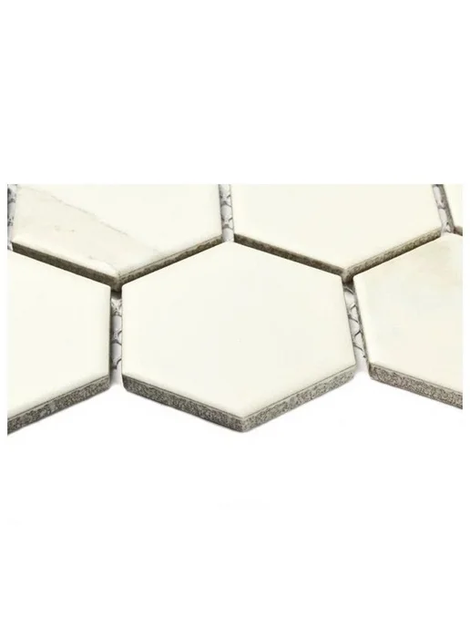 без бренда Мозаика керамогранитная Carrara comb бело-серый микс 1шт, 1 шт, фото 4