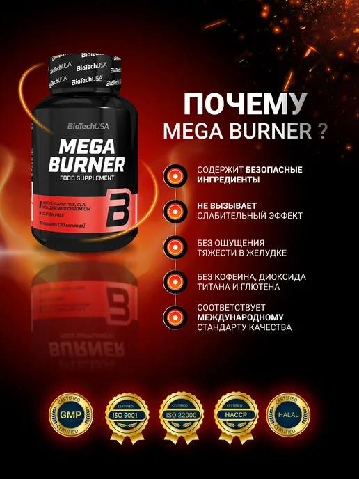 BioTechUSA Жиросжигатель с L-карнитином 90 капс, вариант, фото 4