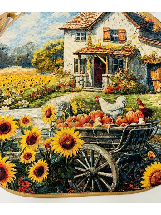 Мастерская гобеленов чехол на стул с завязками 43х43 см, 43x43 см, фото 2