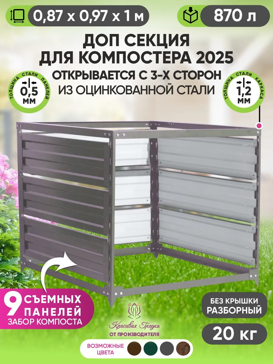 Дополнительная секция для компостера 2025