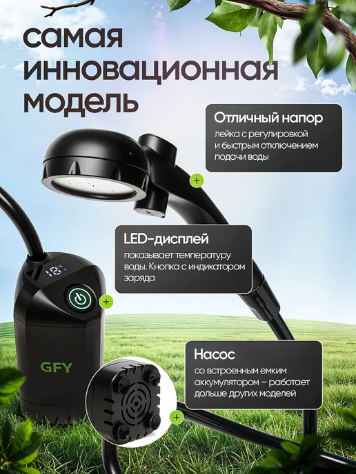 GOODS FOR YOU Душ походный летний для дачи портативный переносной, 20 л, фото 3