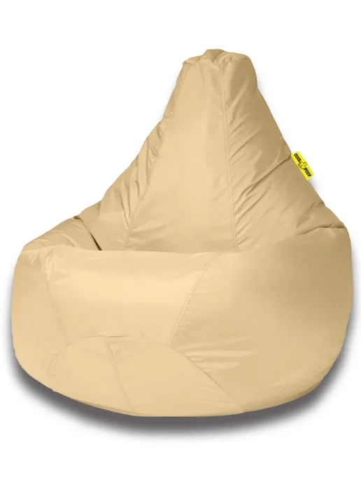 CoolPouf Кресло мешок XXL полиэстер, бежевый, фото 2