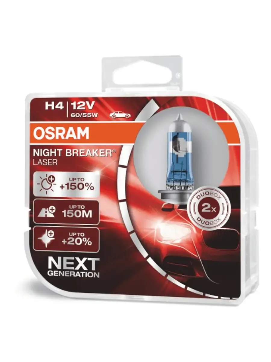 Галогенная автолампа NIGHT BREAKER H4 64193NL-HCB